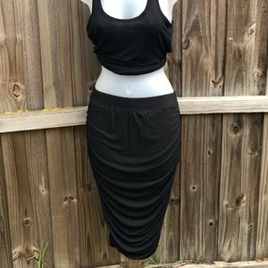 Moda International Black Pencil Skirt